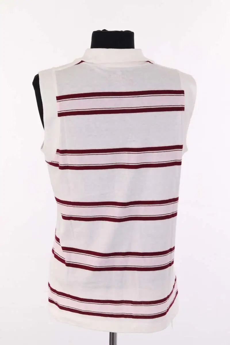 Top sans manche Lacoste Blanc en Coton