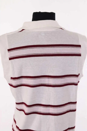 Top sans manche Lacoste Blanc en Coton