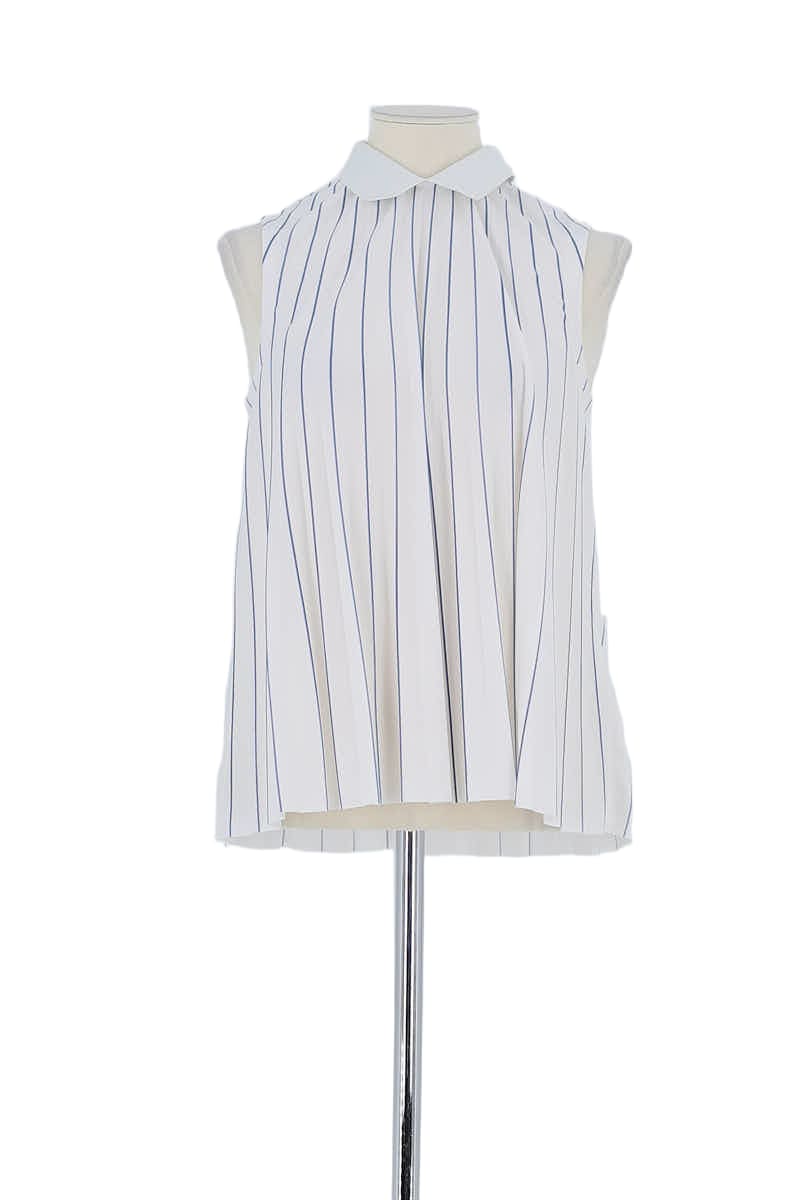 Top sans manche Lacoste Blanc en Polyester, taille S - Seconde Main