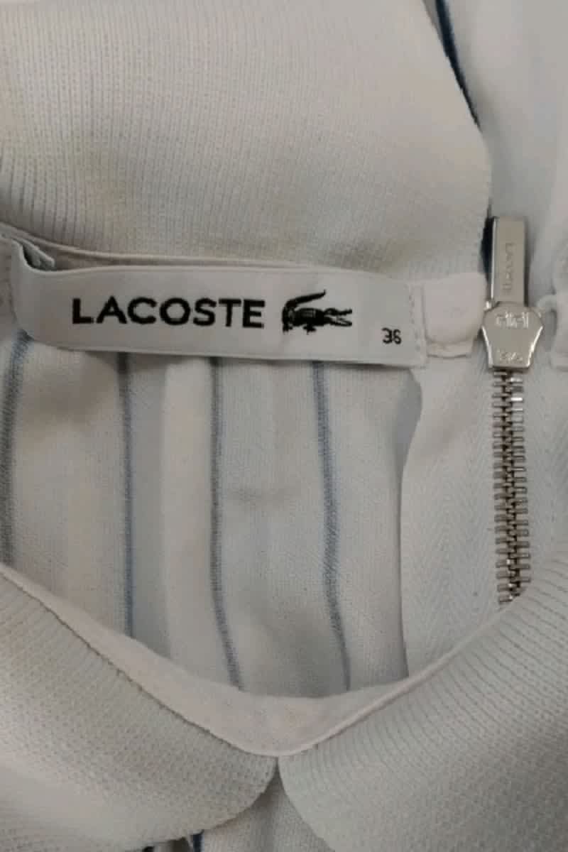 Top sans manche Lacoste Blanc en Polyester