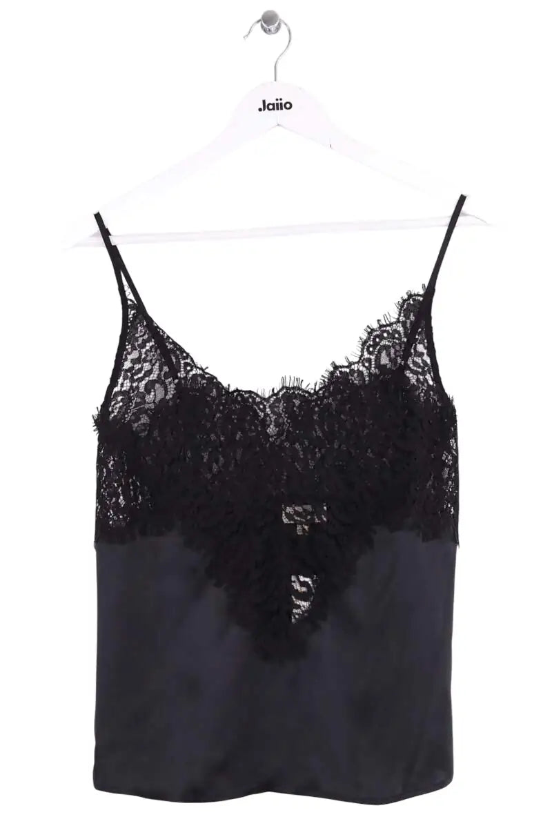 Top sans manche L'agence Noir en Soie, taille S - Seconde Main