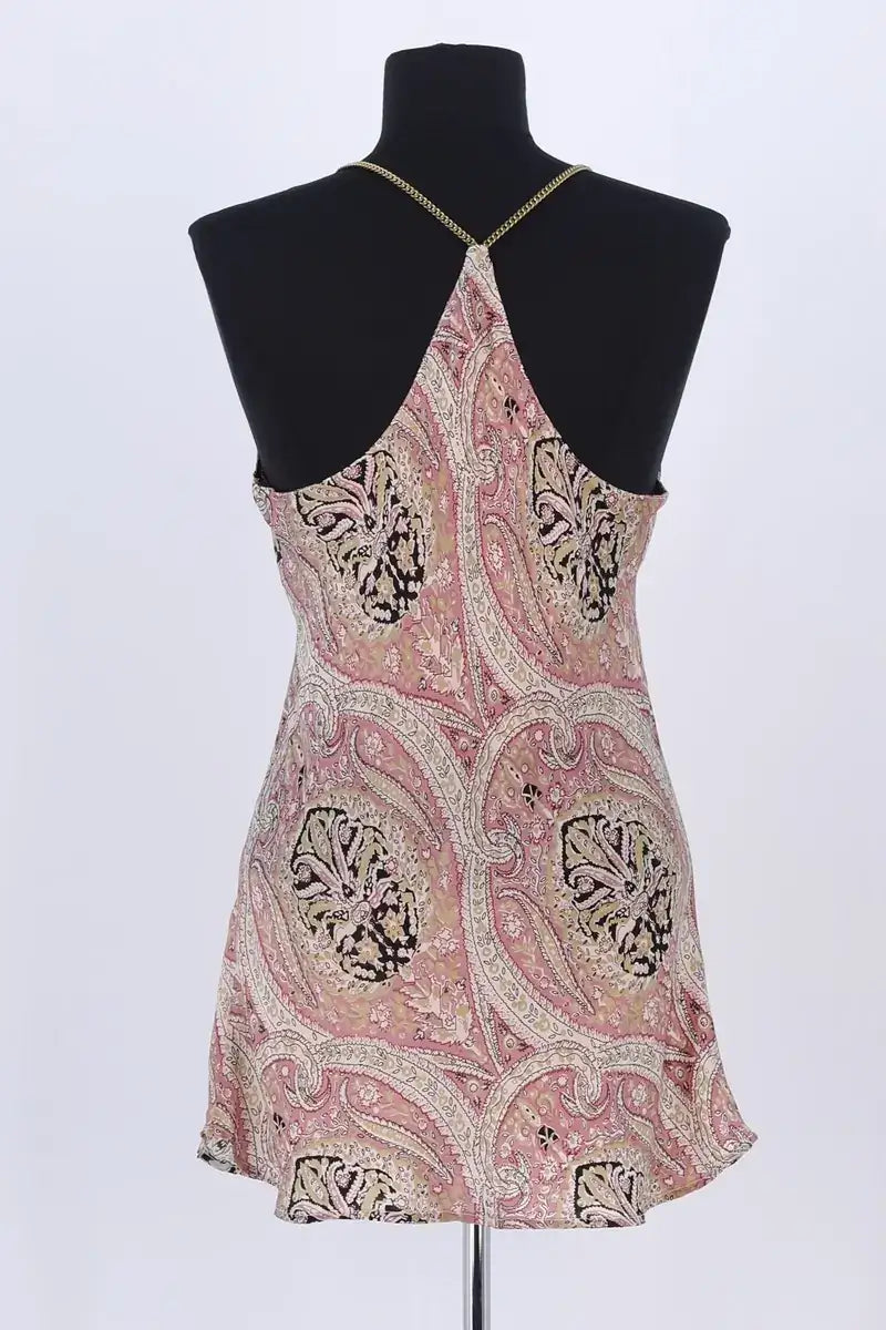 Top sans manche Laurence Bras Rose en Viscose