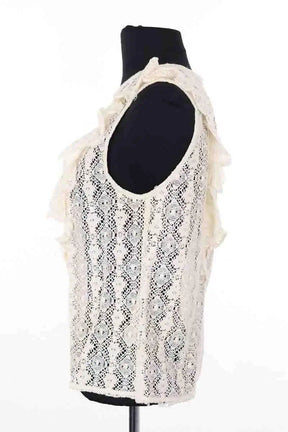 Top sans manche Leon & Harper Ecru en Coton