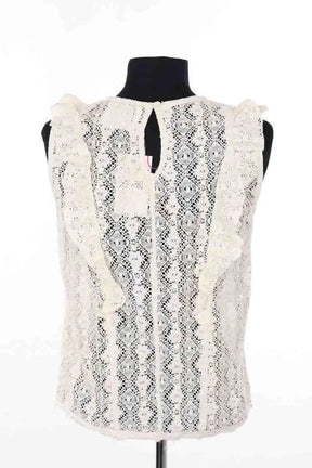 Top sans manche Leon & Harper Ecru en Coton