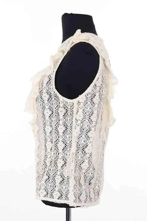 Top sans manche Leon & Harper Ecru en Coton