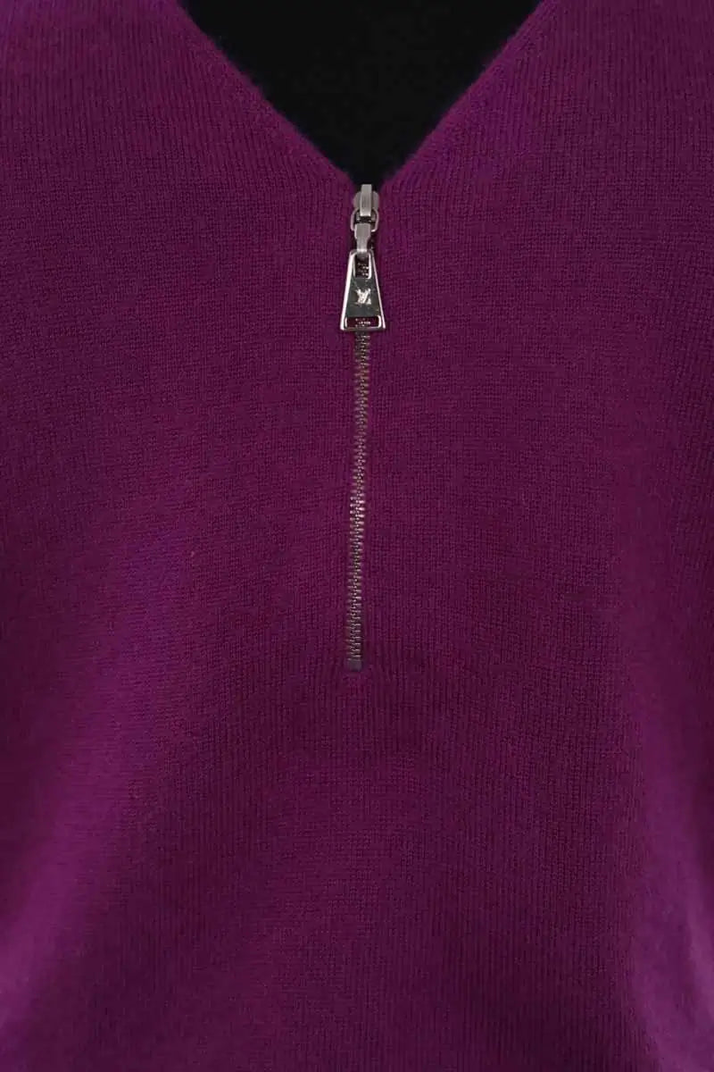 Top sans manche Louis Vuitton Violet en Cachemire