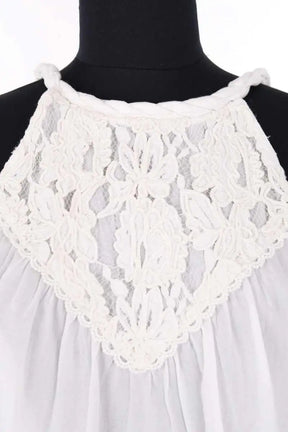 Top sans manche Louise Misha Blanc en Coton