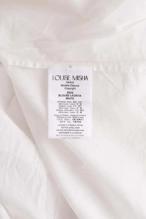 Top sans manche Louise Misha Blanc en Coton