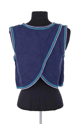 Top sans manche Louise Misha Bleu en Lin