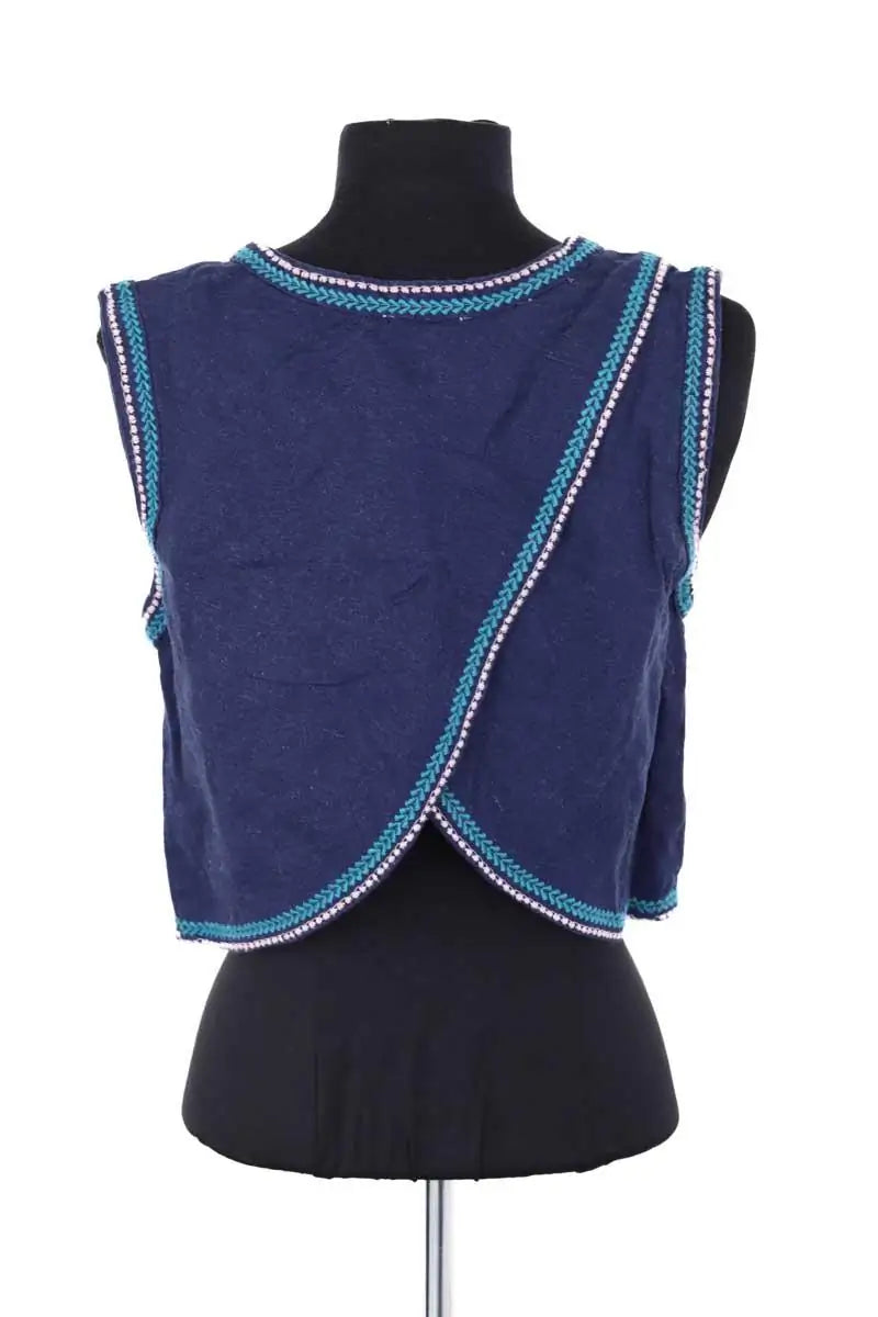 Top sans manche Louise Misha Bleu en Lin