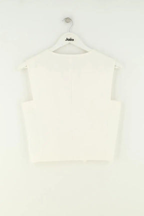 Top sans manche Maje Blanc en Synthétique