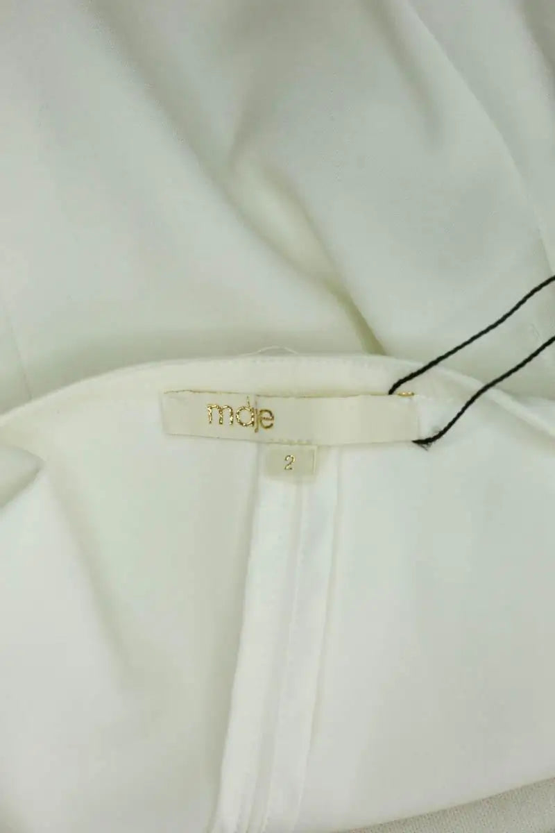 Top sans manche Maje Blanc en Synthétique