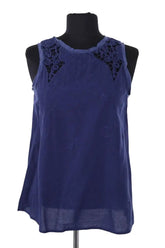 Top sans manche Maje Bleu en Coton, taille M - Seconde Main
