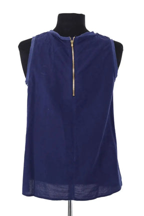 Top sans manche Maje Bleu en Coton