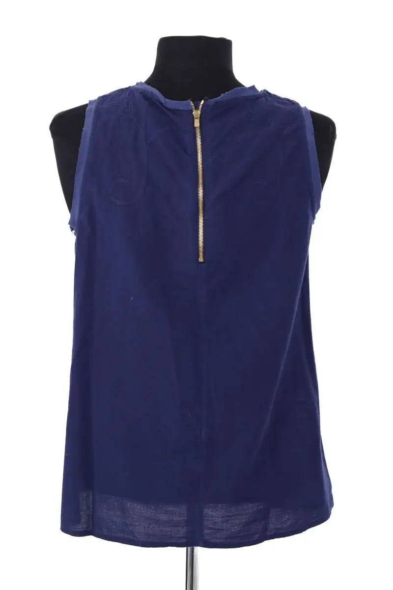 Top sans manche Maje Bleu en Coton