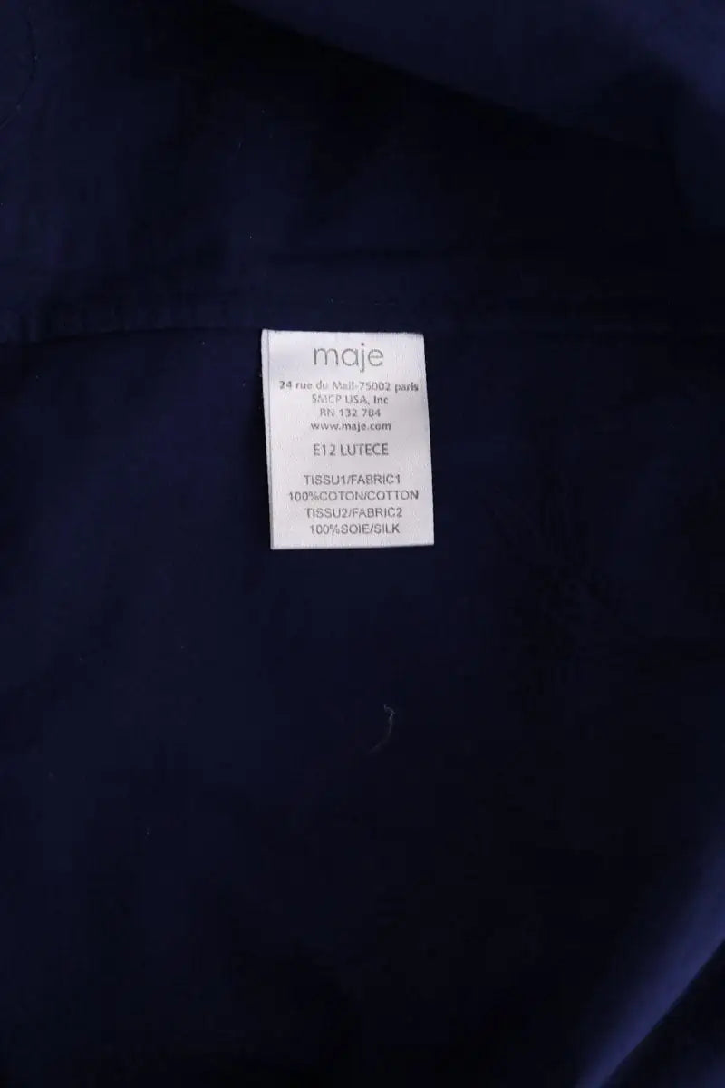 Top sans manche Maje Bleu en Coton