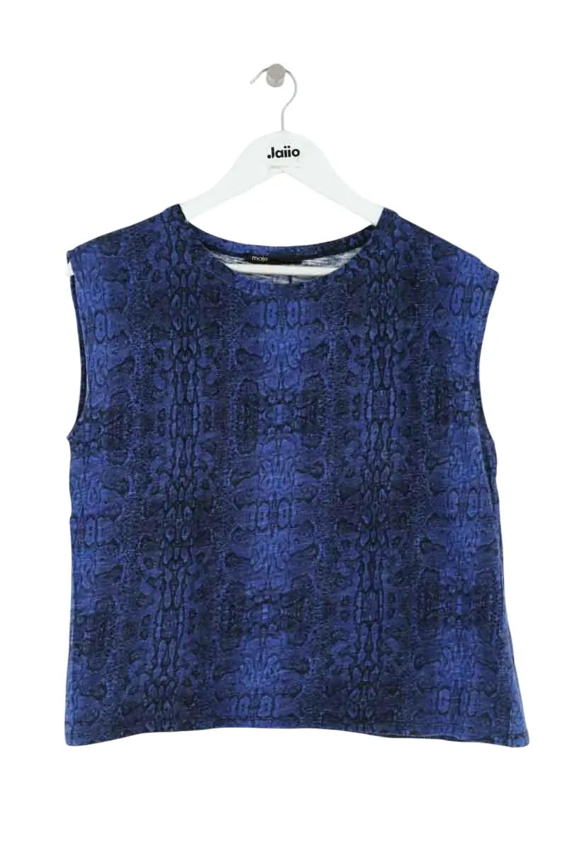 Top sans manche Maje Bleu en Coton, taille S - Seconde Main