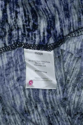 Top sans manche Maje Bleu en Coton