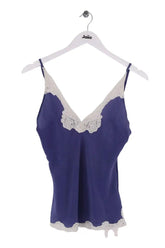 Top sans manche Maje Bleu en Soie, taille S - Seconde Main