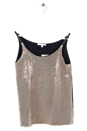 Top sans manche Maje Doré en Synthétique, taille M - Seconde Main