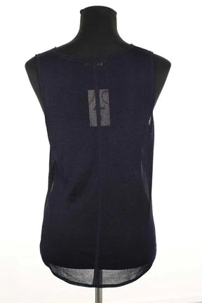 Top sans manche Maje Marine en Viscose