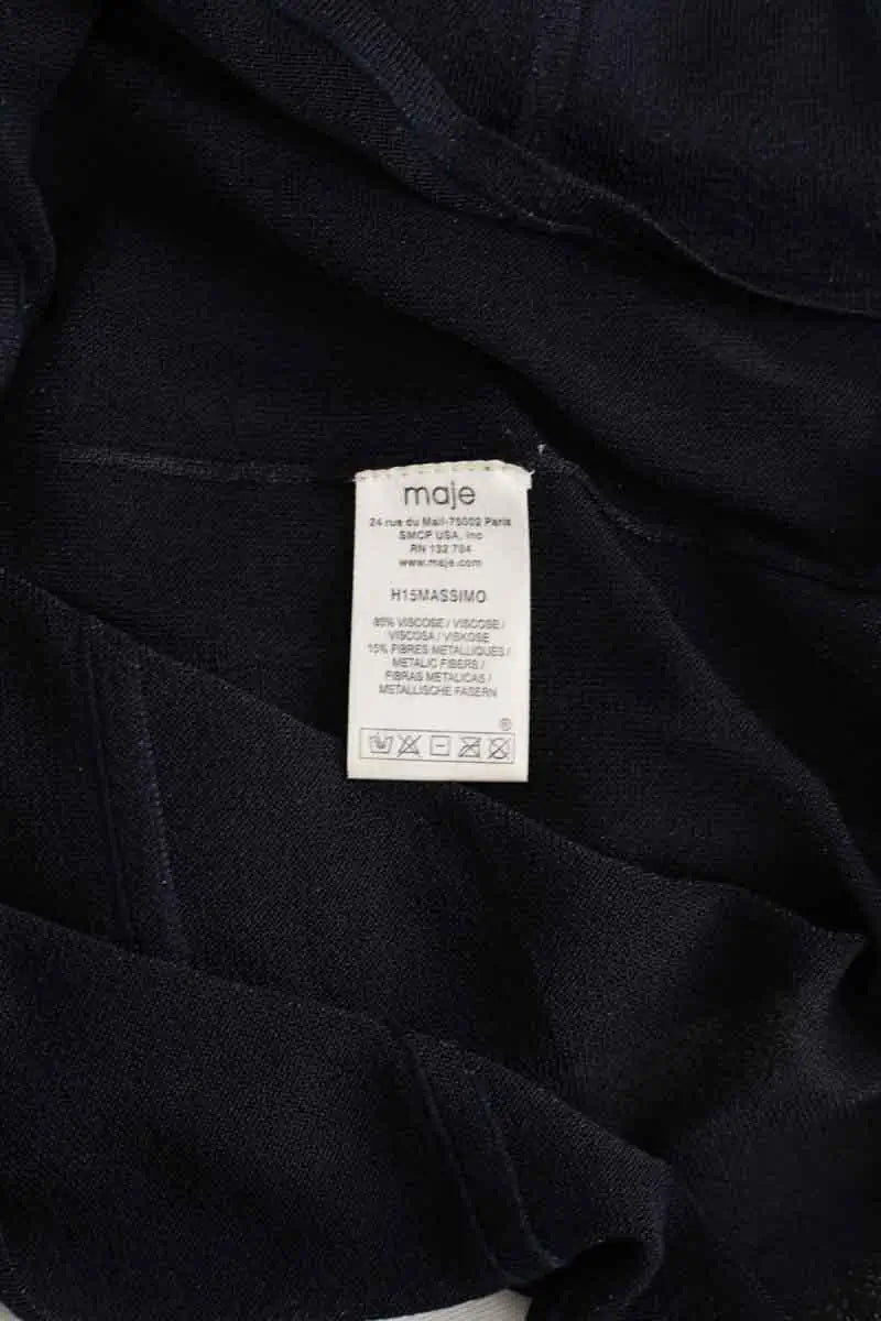 Top sans manche Maje Marine en Viscose