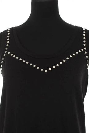 Top sans manche Maje Noir en Coton