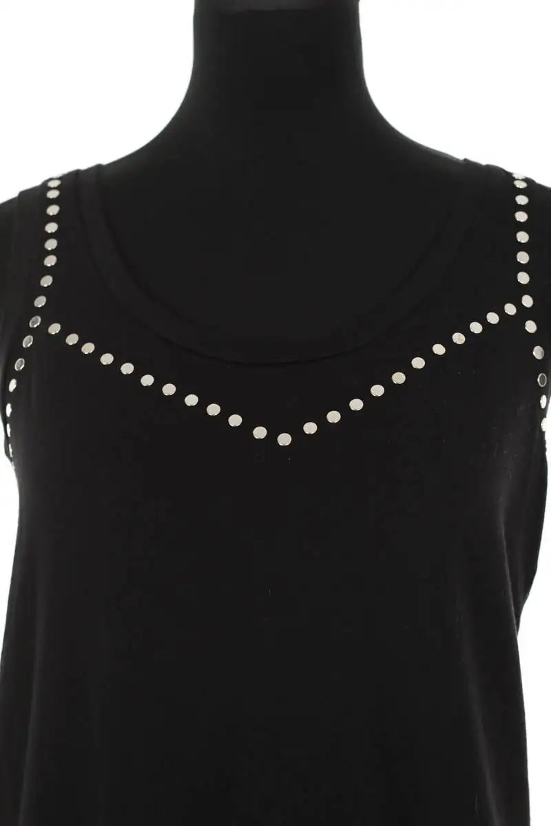 Top sans manche Maje Noir en Coton