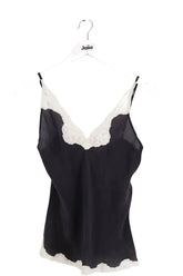 Top sans manche Maje Noir en Soie, taille S - Seconde Main