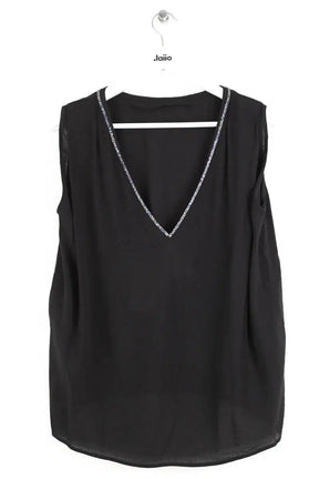 Top sans manche Maje Noir en Viscose