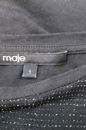 Top sans manche Maje Noir en Viscose