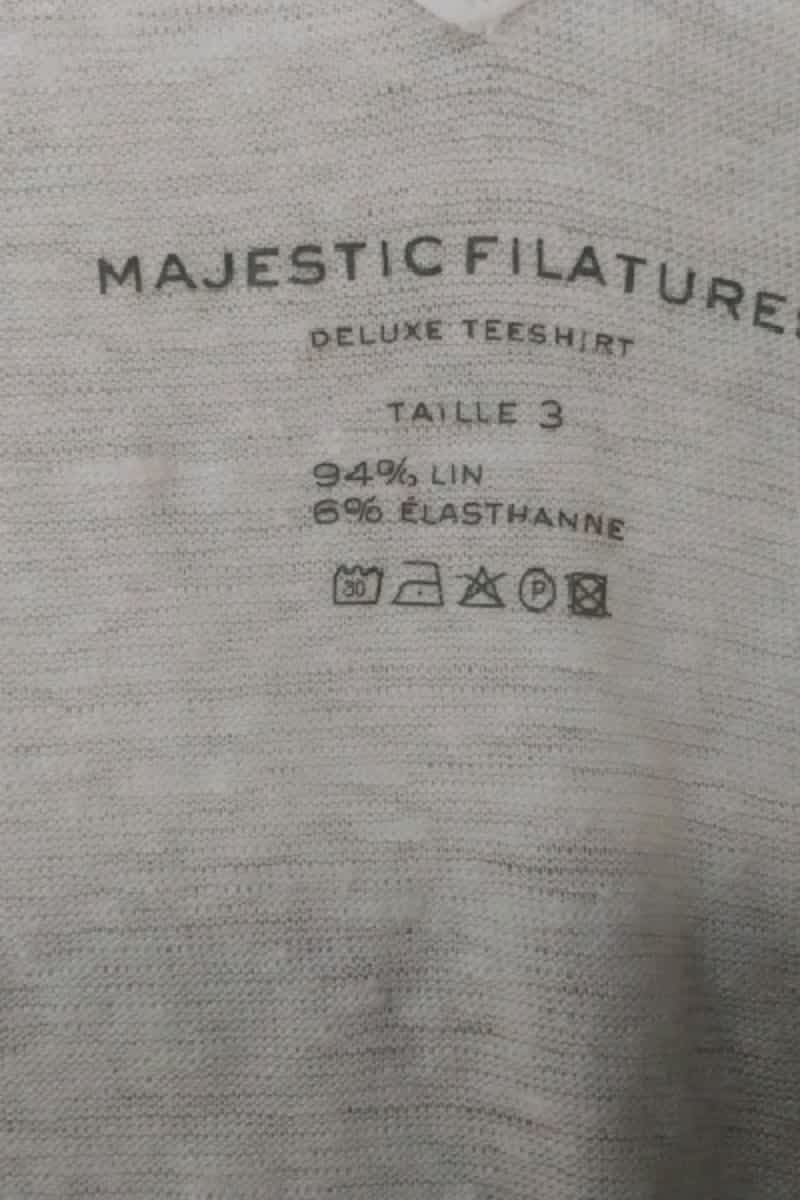 Top sans manche Majestic Filatures Blanc en Lin