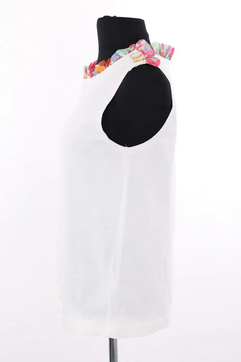 Top sans manche Manoush Blanc en Coton