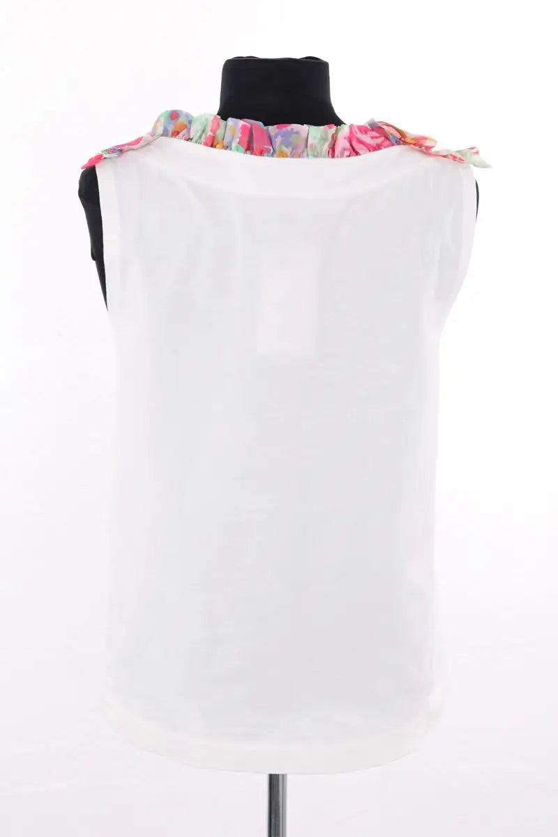 Top sans manche Manoush Blanc en Coton
