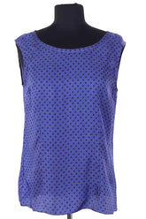Top sans manche Marni Bleu en Soie, taille XL - Seconde Main