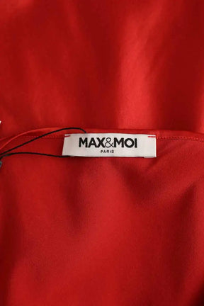 Top sans manche Max & Moi Rouge en Soie