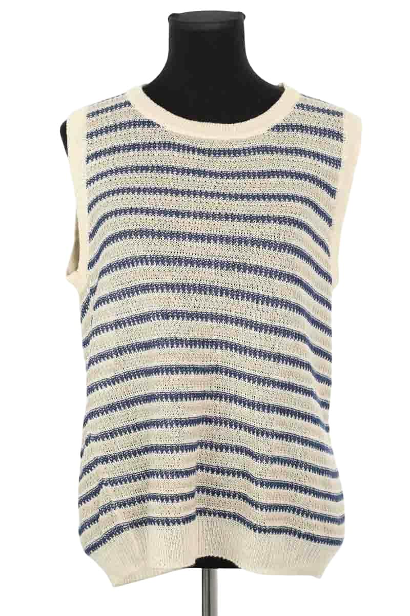 Top sans manche Max Mara Beige en Lin, taille M - Seconde Main