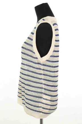 Top sans manche Max Mara Beige en Lin