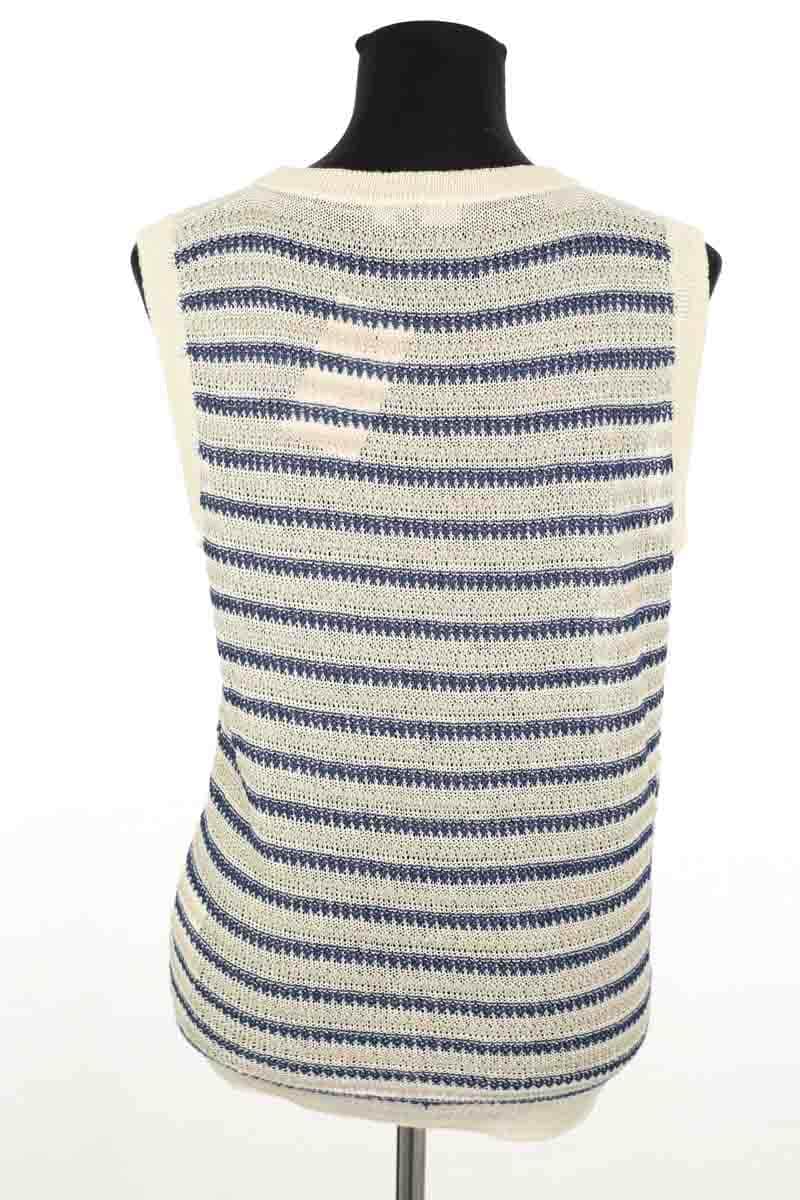 Top sans manche Max Mara Beige en Lin