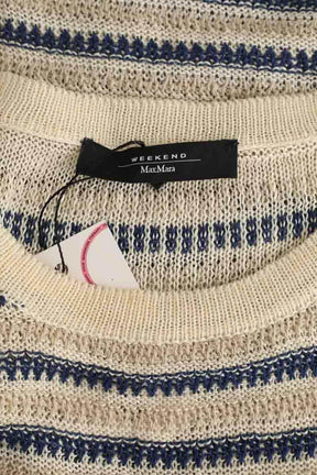 Top sans manche Max Mara Beige en Lin