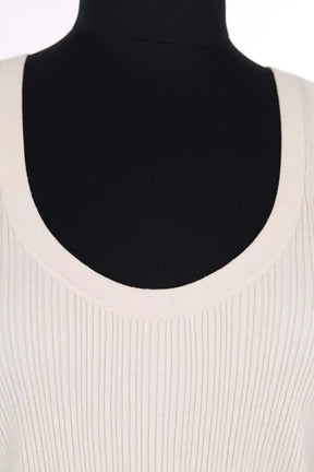 Top sans manche Max Mara Ecru en Laine