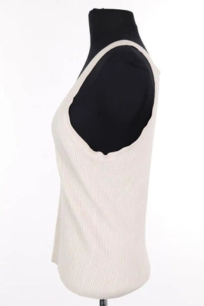 Top sans manche Max Mara Ecru en Laine