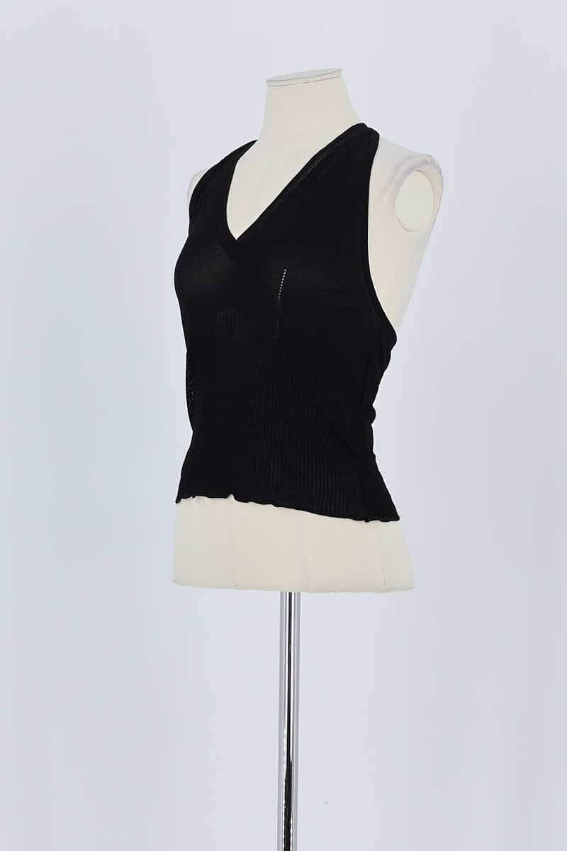 Top sans manche Max Mara Noir en Polyamide