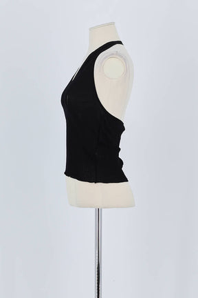 Top sans manche Max Mara Noir en Polyamide
