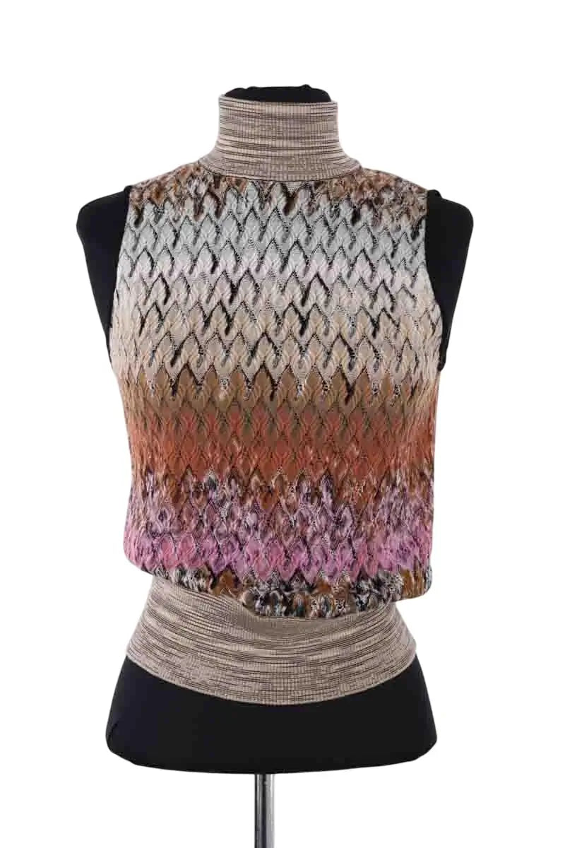 Top sans manche Missoni Multicolore en Viscose, taille M - Seconde Main
