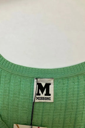 Top sans manche Missoni Vert en Coton