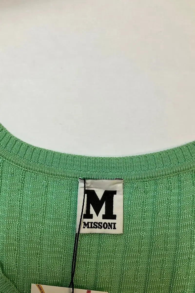 Top sans manche Missoni Vert en Coton