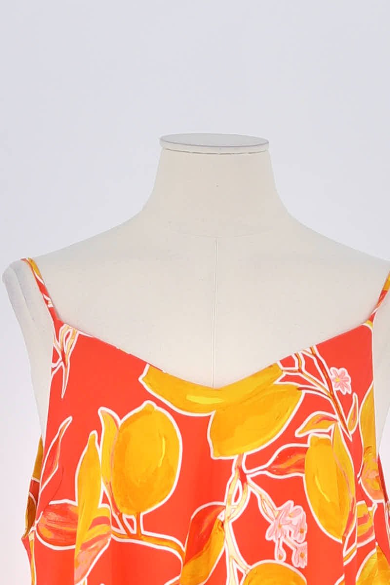 Top sans manche Modetrotter Orange en Coton