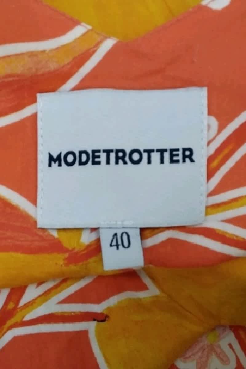Top sans manche Modetrotter Orange en Coton