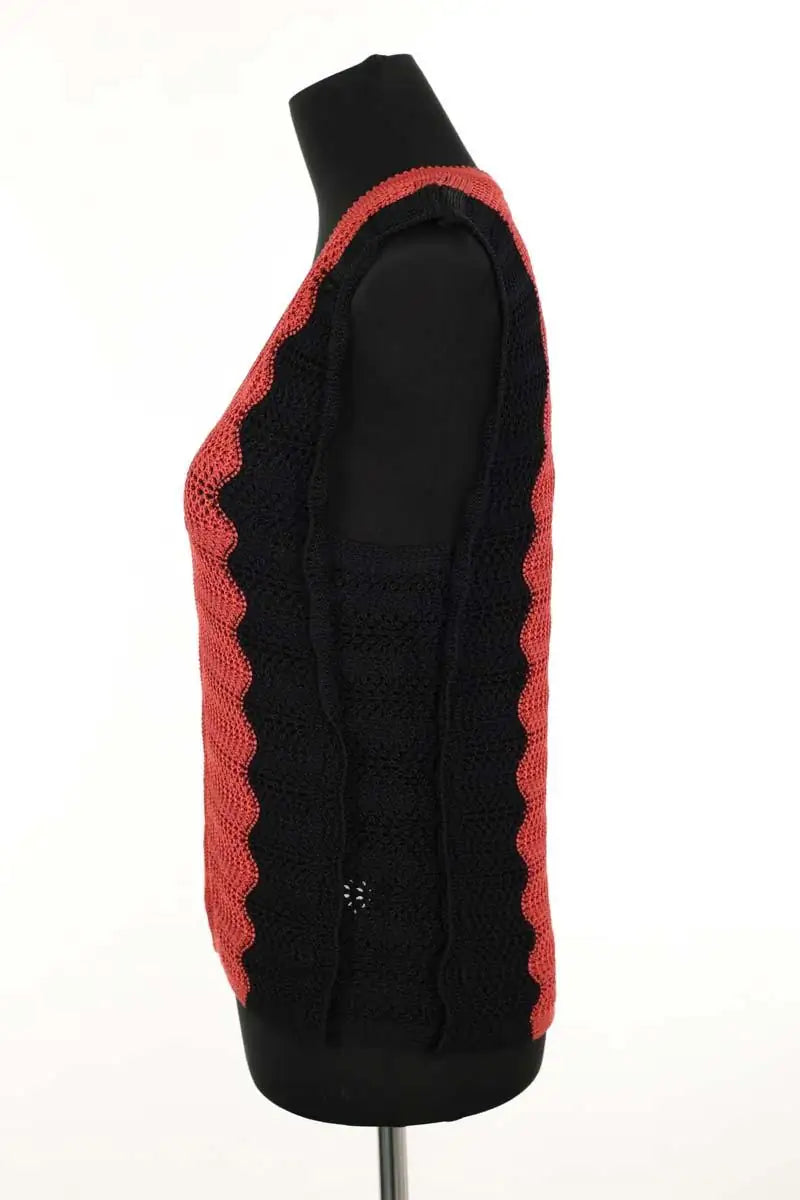 Top sans manche Molli Noir en Viscose